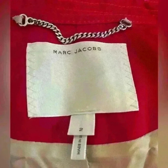 Marc Jacob’s Women’s Red Trench Coat. Size 2. - Picture 9 of 10